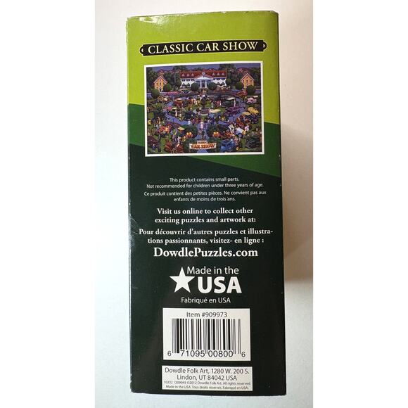 Dowdle Folk Art 1000-Piece Puzzle: 'Classic Car Show' (19.25" x 26.625") vn - Picture 6 of 6